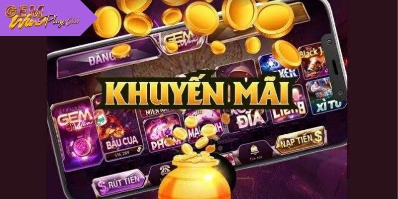 Gemwin tung khuyến mãi tặng 100% lần nạp tiền đầu tiên